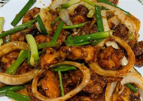 Kueh tae or kuih tair, malay language: Recipe: Delicious Ayam Masak Lada Hitam Rangup - Resep Enyoi
