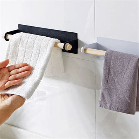 What type of hotel towel rack that is used in the bathroom? Bath Towel Holder Multifunction Wall Mounted Towel Holder ...