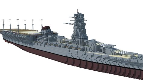 Fictional Japanese Hybrid Battleship Carrier - 和泉 (Izumi) Minecraft Project