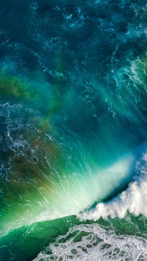 Wallpaper Waves Sea Ocean Stock Ios Apple Hd 5k Nature 8185