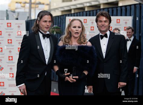 Ursula Andress With Harry Hamlin And Their Son Actor Dimitri Hamlin