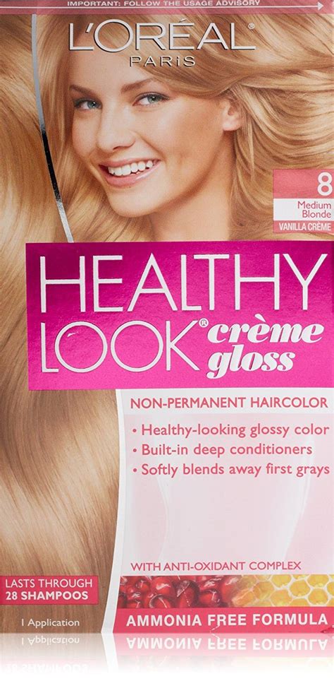 Loreal Healthy Look Creme Gloss Hair Color 1 Rich Blackdouble Espresso Loreal Hair Color
