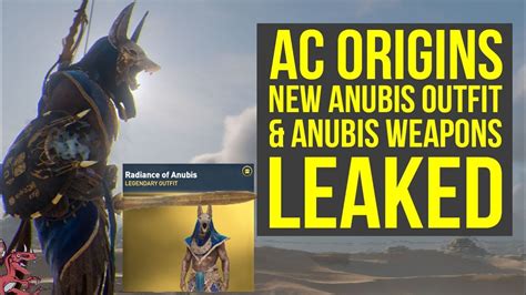 Assassin S Creed Origins Dlc New Anubis Outfit Anubis Weapons Leaked