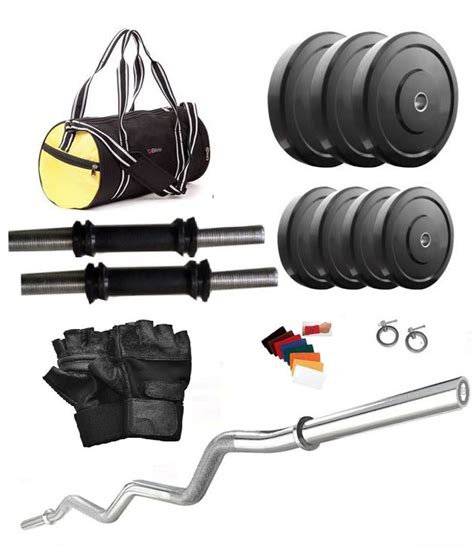 Total Gym 22 Kg Home Gym3ft Curl Rod2x14inch Dumbell Rods Curl Rod