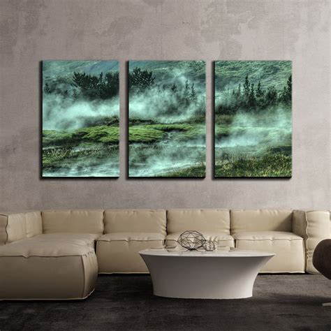 Wall Piece Canvas Wall Art Nature Landscape With Green Hills In