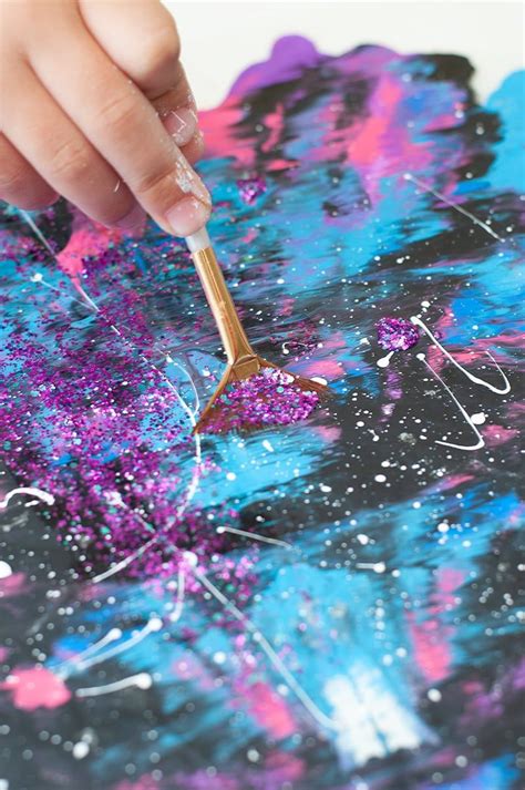 Diy Galaxy Painting Craft For Kids Galaxy Crafts Galaxy Painting