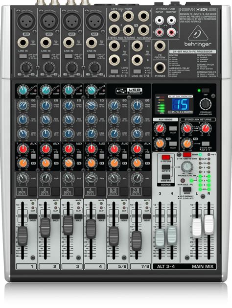 Behringer Xenyx X1204usb 12 Input 22 Bus Mixer With Compressors