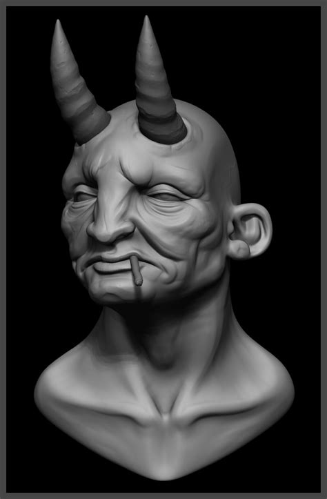 Artstation Demon Bust Sculpt And Print