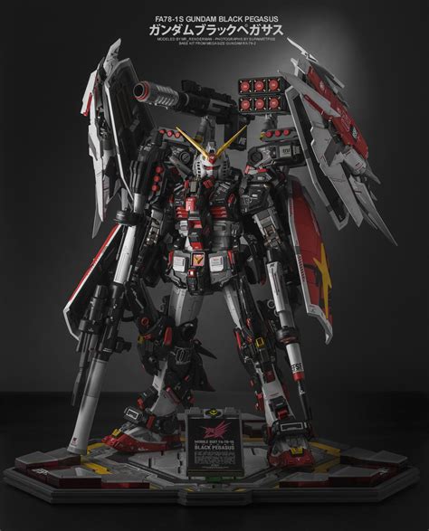 Custom Build Mega Size 148 Fa78 1s Gundam Black Pegasus