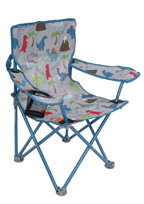 Crckt Kids Folding Camp Chair With Safety Lock 125lb Capacity Dino