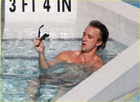 tom felton and jade olivia pair by the pool photo 453551 photo gallery just jared jr