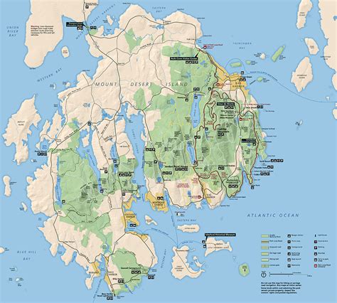 Park Junkies Map Of Acadia National Park Plan Your Acadia Vacation