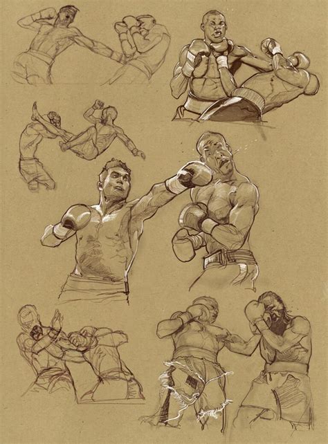 Boxing Drawing Reference And Sketches For Artists