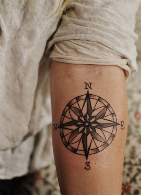 Compass Geometric Tattoo Images The Style Inspiration