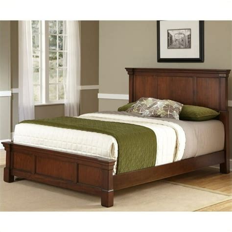 Home Styles The Aspen Collection Queen Bed Rustic Cherryblack