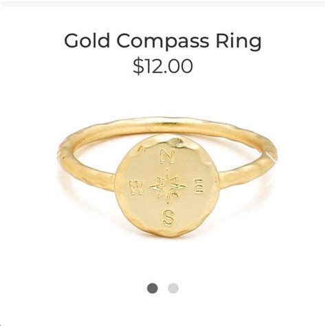 Pura Vida Compass Ring Gold Brand New Rings Gold Compass Gold