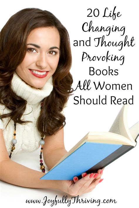 A Woman Is Reading A Book With The Title Life Changing And Thought