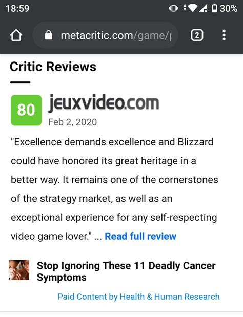 An Accurate Response By A Paid Ad To The 80100 Review On Metacritic