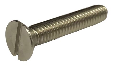 Grainger Approved 10 32 Machine Screw Flat Slotted 18 8 304