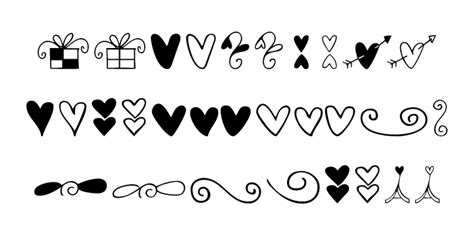 Hearts And Swirls Too Font Fontspring