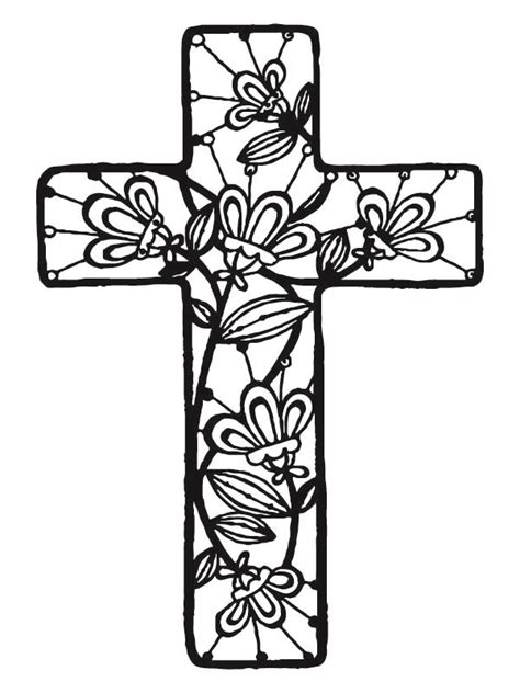 Easter Cross Coloring Pages Free Printable Coloring Pages For Kids