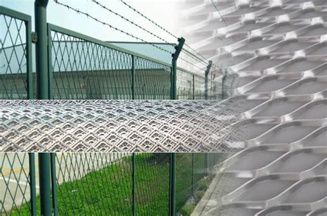 Expanded Steel Fence Aluminum And Stainless Expanded Mesh Fencing Panels