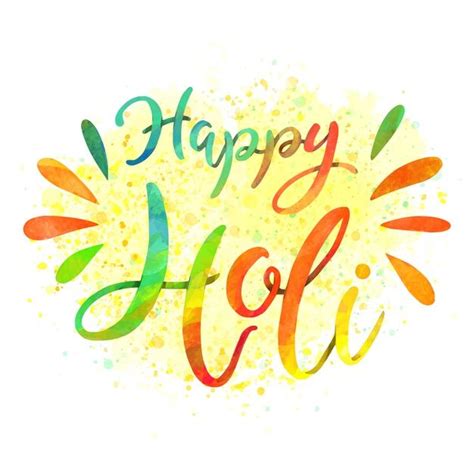 Download Happy Holi Lettering Colorful Message For Free Happy Holi