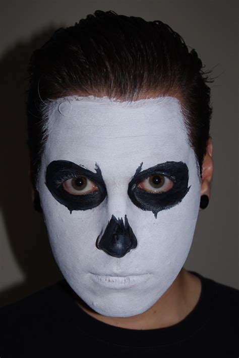 Halloween Skull Face Paint Makeup Tutorial Halloween Skeleton Makeup