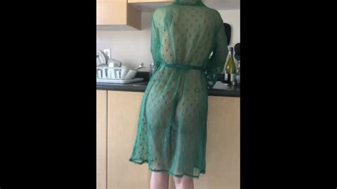 Sexy Babe Washing Dishes In A See Through Robe Xxx Mobile Porno