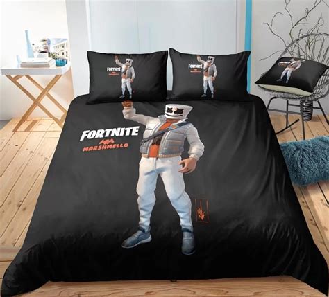 Fortnite Et Bedroomet Bed 3d Printing Bag Game Marshmellokin3d Customized Duvet Cover Bedding