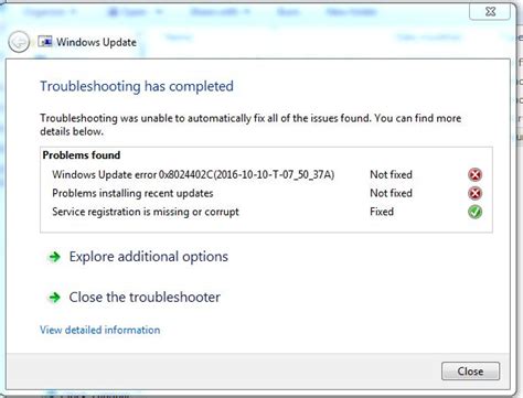 Windows 7 Update Troubleshooting Microsoft Community