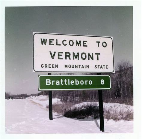 Interstate Sign Lake Champlain Vermont Cheshire County Keene New
