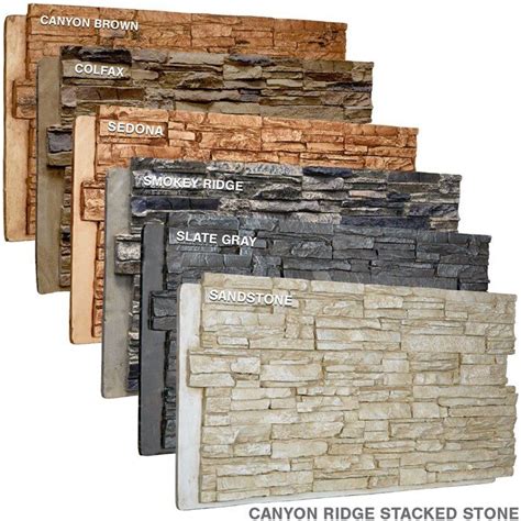 Canyon Ridge Stacked Faux Stone Polyurethane Wall Paneling In 2020
