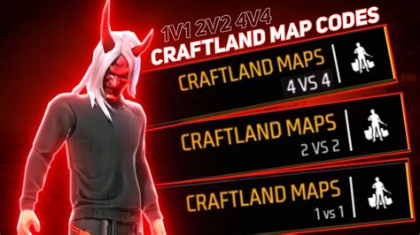 Craftland 2v2 1v1 4v4 Map Code How To Play 1v1 In Craftland Free Fire