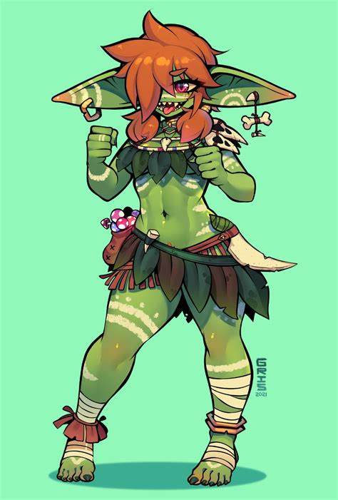 Goblin Girl Commission By Gris9 On Newgrounds Female Character Design