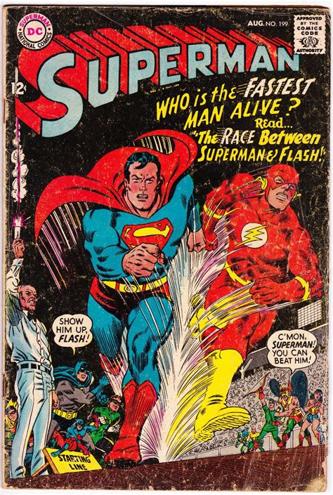 Superman 199 1st Series 1939 August 1967 Dc Comics Grade G Dc Comic