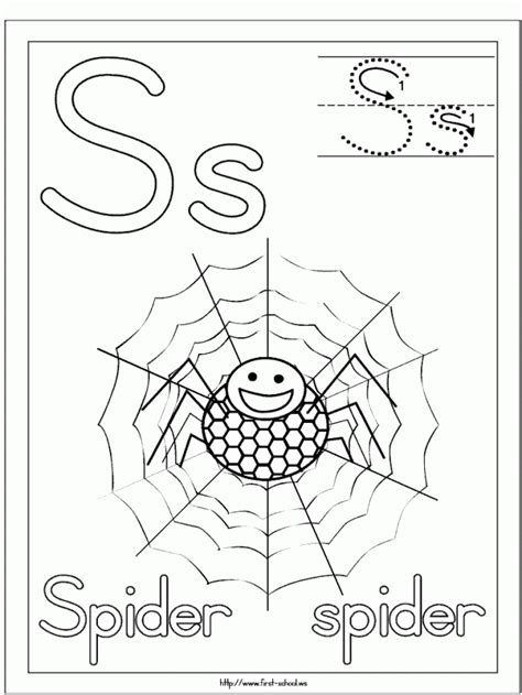 Itsy Bitsy Spider Coloring Page Coloring Home