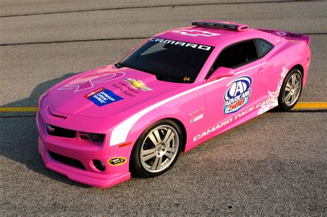 Girly Cars And Pink Cars Every Women Will Love Pink Chevy Camaro Nascar