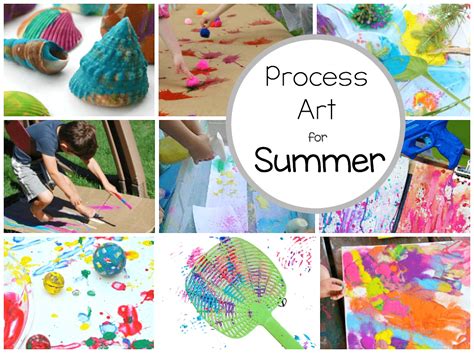 Everything from spin painting and puffy paint to watercolor resist and shaving cream marbling. Preschool Process Art Activities Perfect for Summer ...