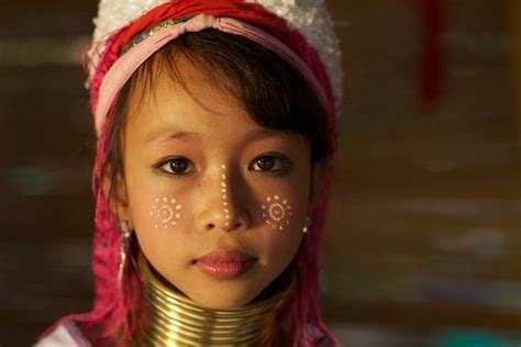 Lanna Girl Thailand Portrait Shot Of A Girl From The Lanna Tribe In