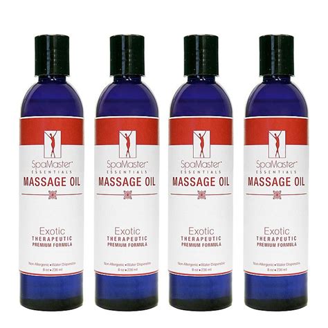 Master Massage Exotic Massage Oil 8 Oz 4 Pack 30578