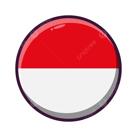 Bendera Negara Bulat Indonesia Bulat Bendera Indonesia Png Dan Vektor Dengan Background