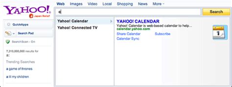 The Yahoo Search Direct Alphabet Where Every Letter Starts With Yahoo