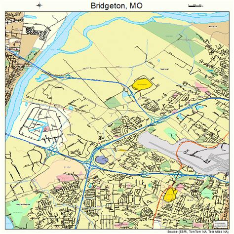 Bridgeton Missouri Street Map 2908398