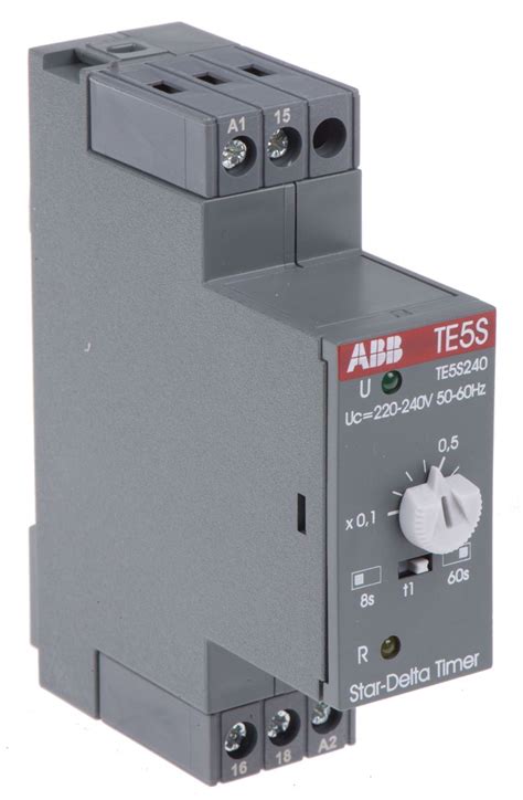 Abb Timer Relay On Delay 220 → 240v Ac 08 → 8s Din Rail Mount Rs