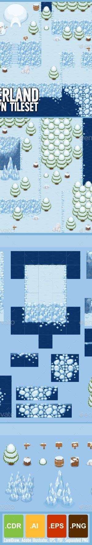 Winterland Top Down Tileset By Pzuh Graphicriver