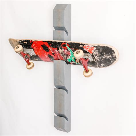 Wooden Skateboard Rack Wall Mounted Holder And Organizer Etsy In 2020