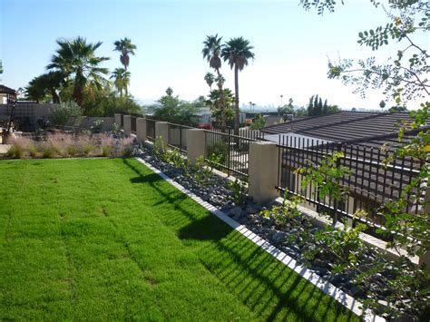 Retaining Wall w/ View Fence - Contemporary - Landscape - Phoenix - by MTH Design Group