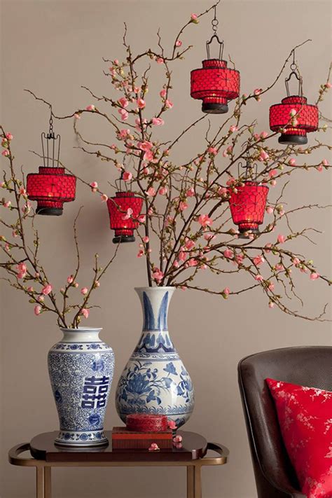 Chinese new year red lanterns chinese hang lantern hanging festival decor new. Asian interior design: Ring in the Chinese New Year