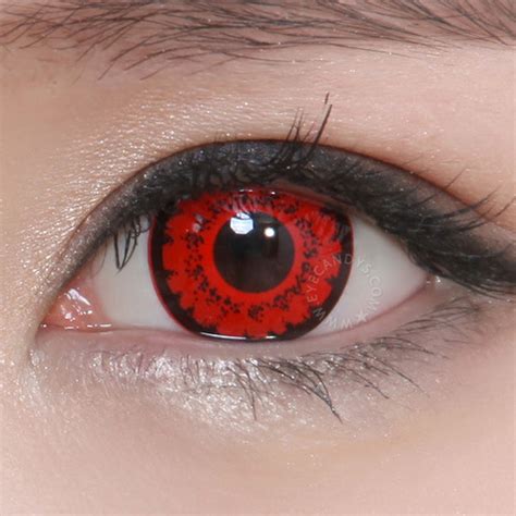 Pin On Red Contact Lenses